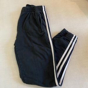 Brandy Melville - Black with White Stripes Joggers